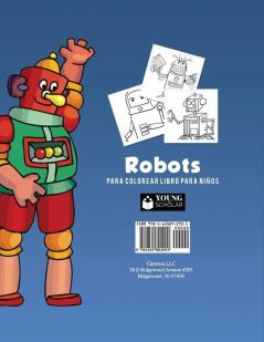 Robots para colorear libro para niños