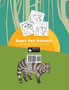 Super Fun Animals Coloring Book for Kids