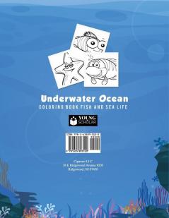 Underwater Ocean Coloring Book Fish and Sea Life