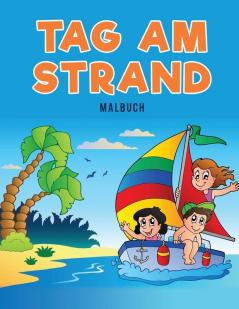 Tag am Strand Malbuch