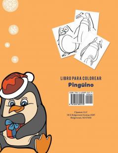 Libro para colorear pingüino