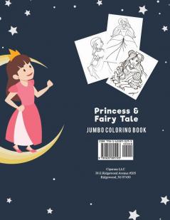 Princess & Fairy Tale Jumbo Coloring Book