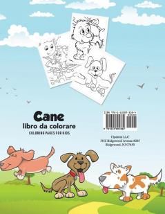 Cane libro da colorare