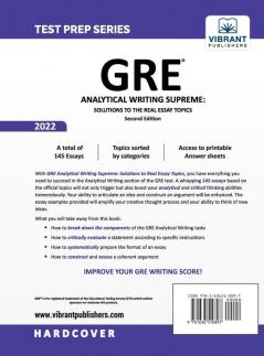 GRE Analytical Writing Supreme: Solutions to the Real Essay Topics (Test Prep)