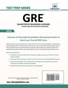 GRE Quantitative Reasoning Supreme: Study Guide with Practice Questions (Test Prep Series)