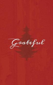 Grateful: A Red Hardcover Decorative Book for Decoration with Spine Text to Stack on Bookshelves Decorate Coffee Tables Christmas Decor Holiday Decorations Housewarming Gifts