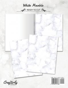 White Marble Stationery Paper: Cute Letter Writing Paper for Home Office Letterhead Design 25 Sheets