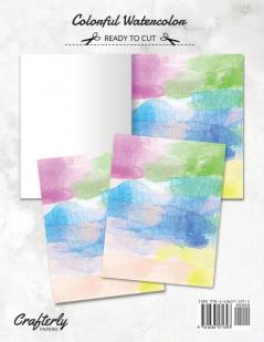 Colorful Watercolor Stationery Paper: Cute Letter Writing Paper for Home Office 25 Count Art Print