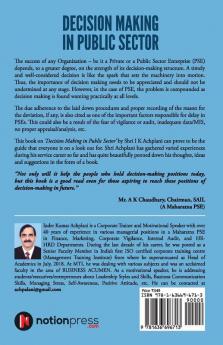 Decision Making In Public Sector: With Case Studies
