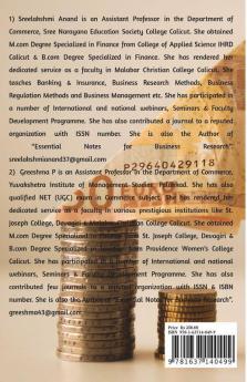 Essentials Of Banking & Insurance B.Com/Bba