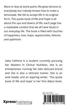 The Quote Book Of Life And Hope