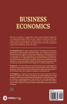 Business Economics : For Ca Foundation Students