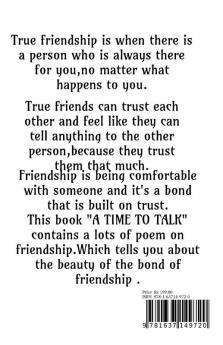 A TIME TO TALK : POEMS ON FRIENDSHIP