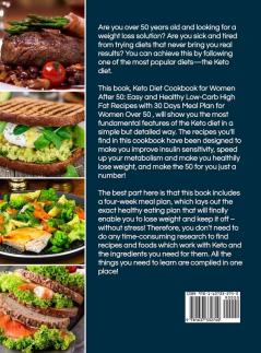 Keto Diet Cookbook for Women After 50: Easy and Healthy Low-Carb High Fat Recipes with 30 Days Meal Plan for Women Over 50