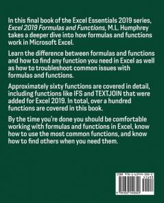 Excel 2019 Formulas &amp; Functions