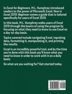 Excel 2019 Beginner