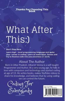 Coding For Everybody [Black & White]: Coding For Kids