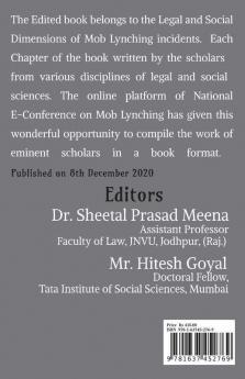 Mob Lynching: Legal And Social Dimensions