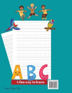 Alphabet Tracing and Coloring Workbook: For Pre K Kindergarten and Kids Ages 3-5