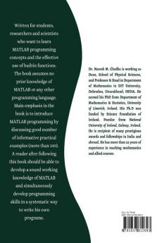 Programming In Matlab : With Applied Numerical Methods For Engineers And Scientists