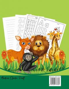 Writing Book for Kindergarten: Preschool Alphabet Workbook (Tracing Practice Motivational Quotes for Kids Fun with Letters for Kids Ages 3-5)