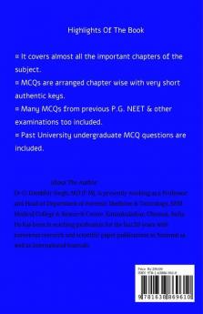 Mcqs In Forensic Medicine And Toxicology : Chapterwise Mcqs With Explanation (For Ug And Pg Students)