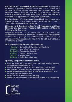 TABE 11 and 12 Consumable Student Math Workbook for Level E