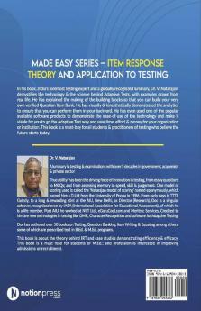 Made Easy Series – Item Response Theory And Application To Testing : Complex Concepts Simplified