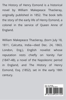 The History of Henry Esmond