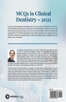 Mcqs In Clinical Dentistry – 2021 : A Guide To Competitive Examinations In Dentistry