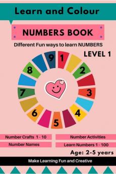 NUMBERS Book Level 1 : Learn and Colour Numbers Book