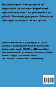 Polytechnic Trb English Literature Self Help Guide-Ii