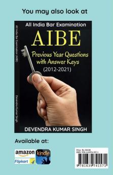 AIBE (All India Bar Examination) : subject-wise Solved Papers