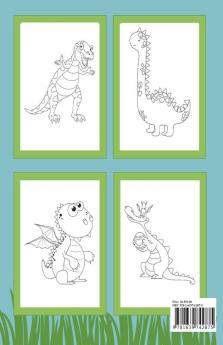 Dragons And Dinosaurs Coloring Book / ड्रेगन और डायनासोर रंग पुस्तक : बच्चों के लिए एक काल्पनिक जंबो रंग पेज