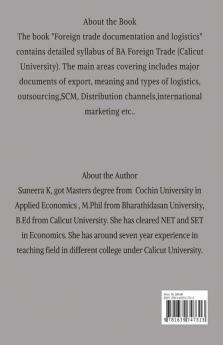 Foreign Trade Documentation And Logistics