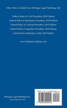 Federal Rules of Evidence; 2018 Edition