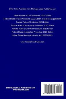 Federal Rules of Evidence; 2020 Edition (Casebook Supplement)