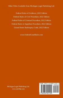 Federal Rules of Bankruptcy Procedure; 2022 Edition: With Statutory Supplement
