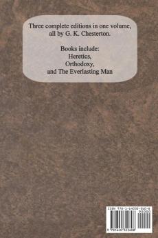 Chesterton Apologetics Set - Heretics Orthodoxy and The Everlasting Man