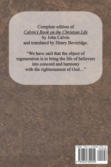 Calvin's Book on the Christian Life