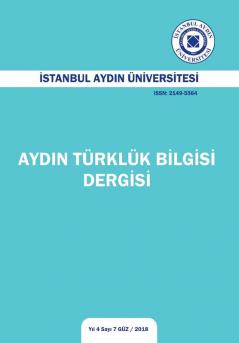 Aydin Turkluk Dilbilgisi Dergisi: 2018 (Yil 4 Sayi 7)