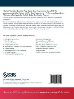 SAS Certified Specialist Prep Guide