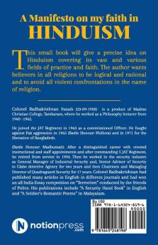 A MANIFESTO OF MY FAITH IN HINDUISM