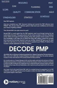 Decode Pmp : Last Minute Guide For Pmp Certification