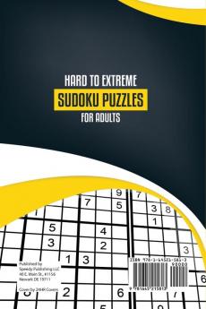 Hard to Extreme Sudoku Puzzles for Adults