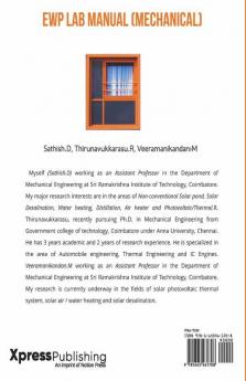 Engineering Workshop Practices Laboratory Manual (Mechanical) : Ewp Lab Manual