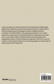 ADVANCE HIGH VOLTAGE ENGINEERING : High Voltage Engineering - Fundamentals - Technology - Applications