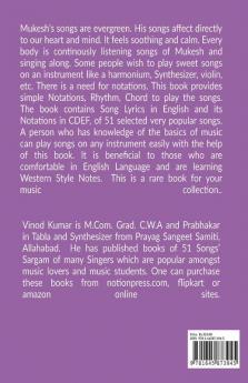 MUKESH Songs Western Notes