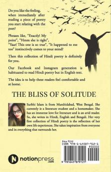 The Bliss Of Solitude: The Book Of ‘Hindi' Poetry