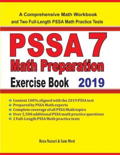 PSSA 7 Math Preparation Exercise Book: A Comprehensive Math Workbook and Two Full-Length PSSA 7 Math Practice Tests